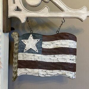 K&K Arrow Hanging Replacement Sign - American Flag